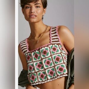 Anthropologie crochet top